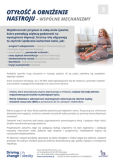 Otyłość a obniżenie nastroju - wspólne mechanizmy